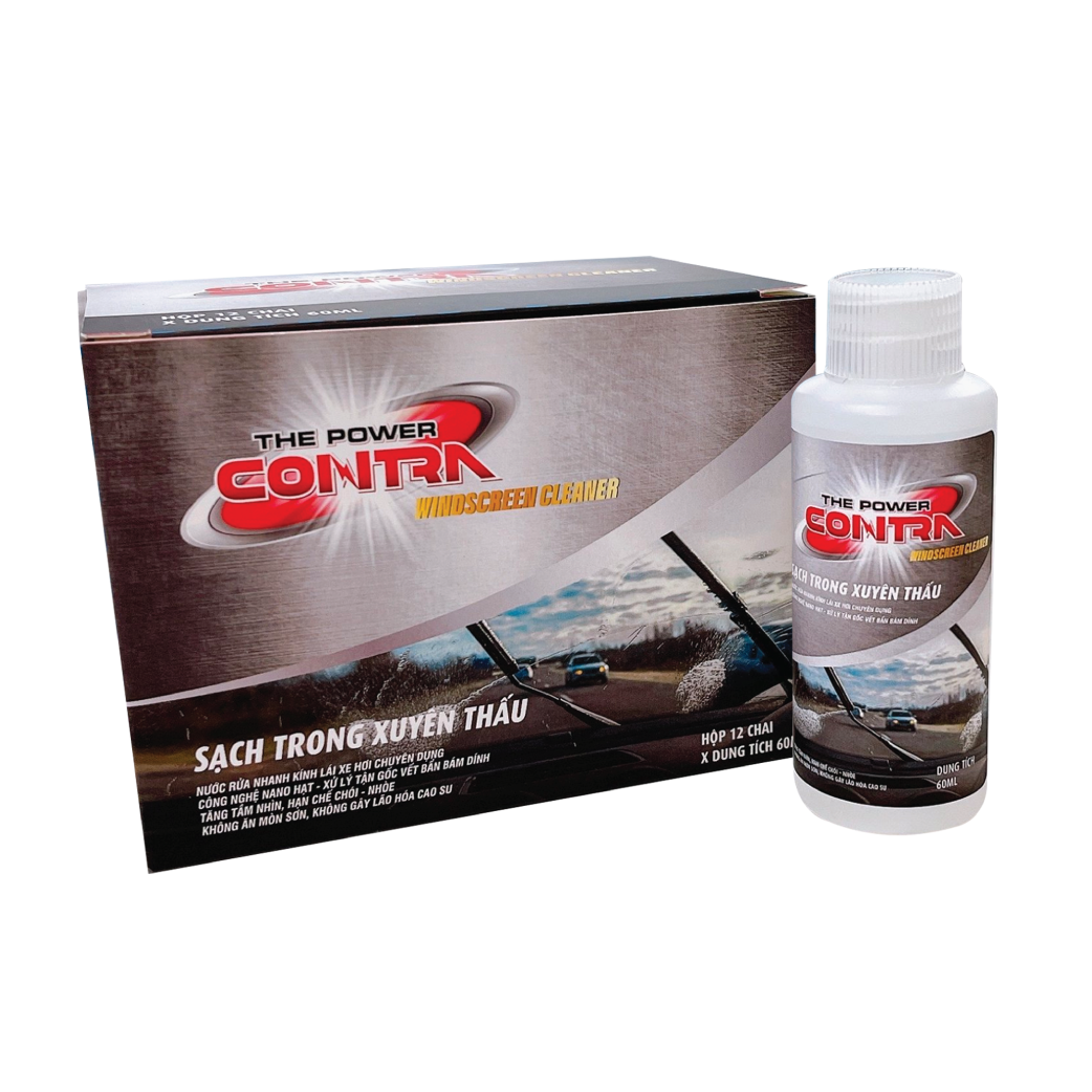 Rửa kính lái nhanh xe hơi - Hộp 12 chai